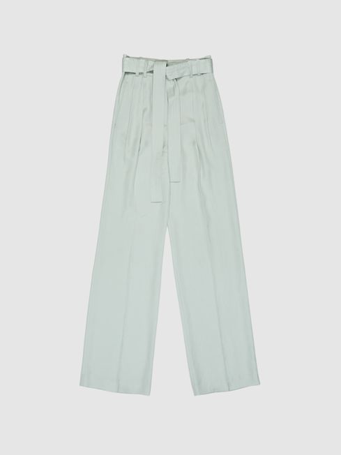 Praire Linen Blend Wide Leg Trousers