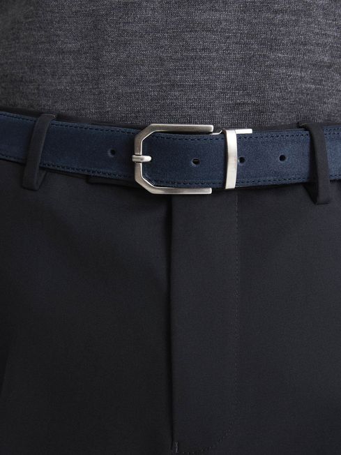 Aldwych Reversible Leather & Suede Belt