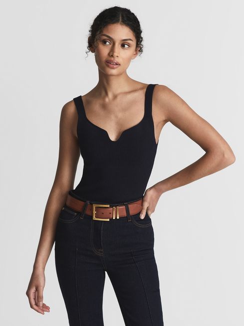 Daisy Sweetheart Neck Top
