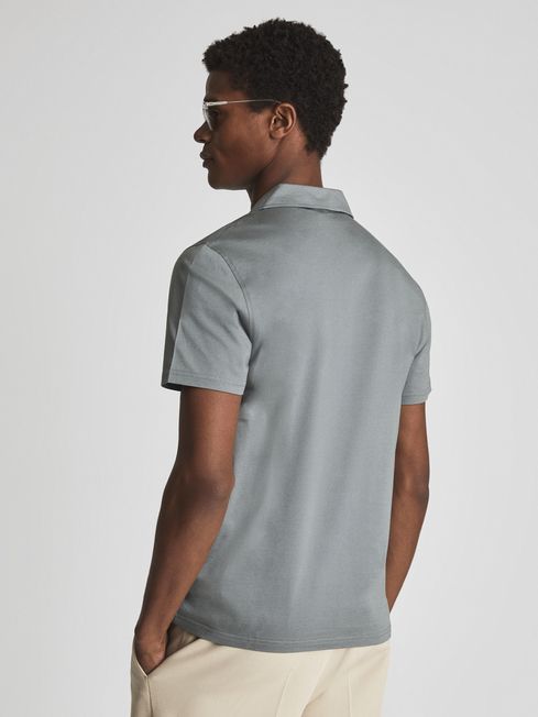 Jaxx Mercerised Open Collar Polo T-Shirt