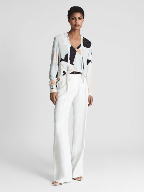 Rosie Abstract Print Blouse