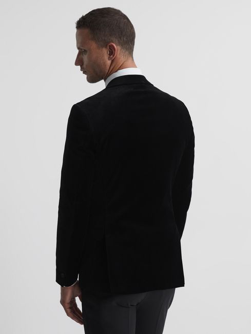 Ace Single Breasted Velvet Blazer