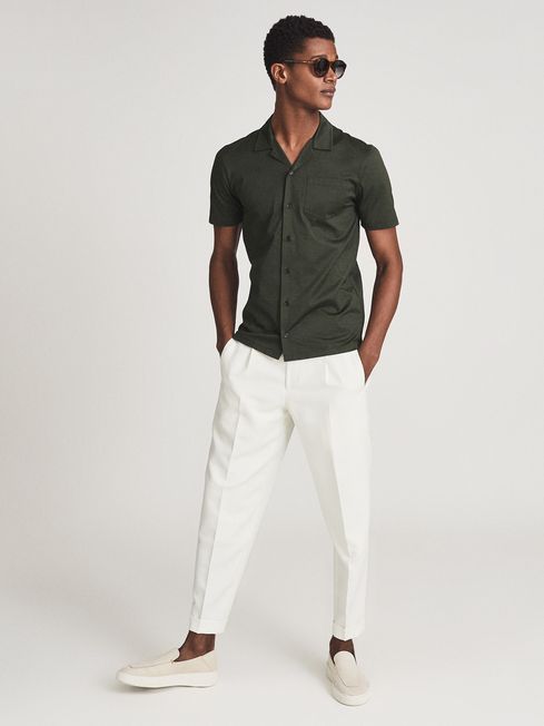Caspa Mercerised Cotton Jersey Shirt