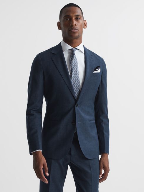 Ease Single Breasted Sharkskin Blazer