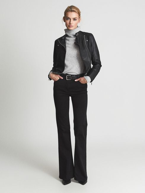 Beau High Rise Skinny Flared Jeans