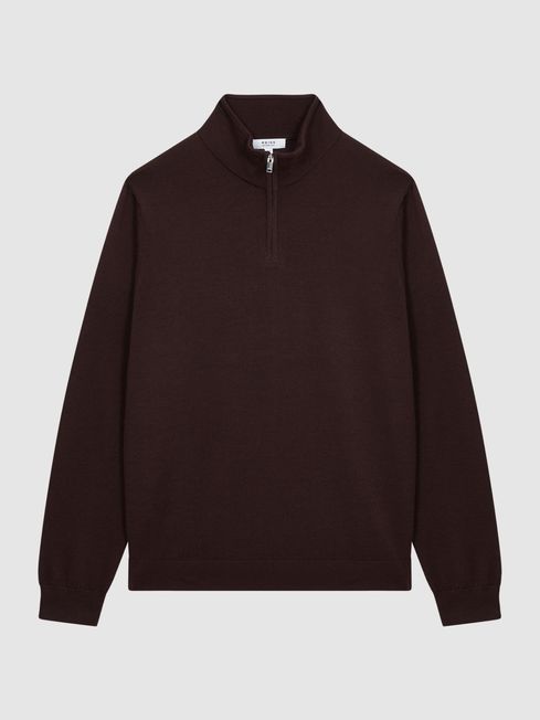 Blackhall Merino Wool Zip Neck Jumper