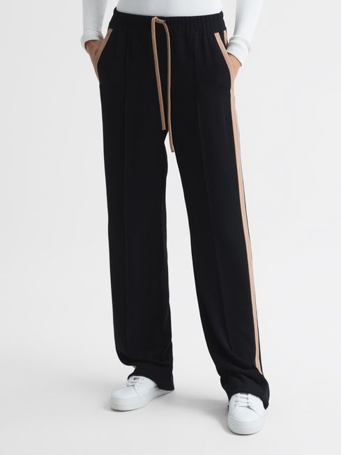 Frazer Wide Leg Side Stripe Trousers
