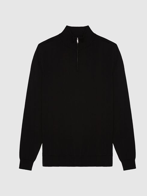 Blackhall Merino Wool Zip Neck Jumper