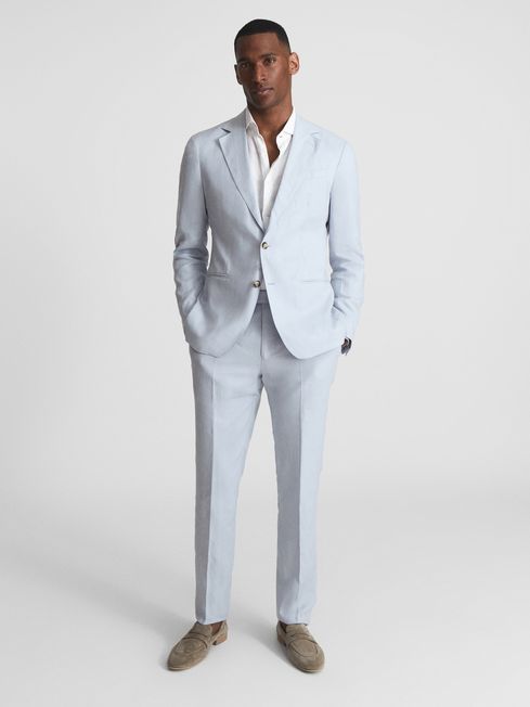 Kin Single Breasted Linen Blazer