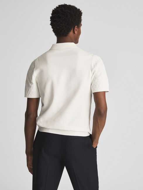 Dollar Textured Diamond Stitch Polo T-Shirt