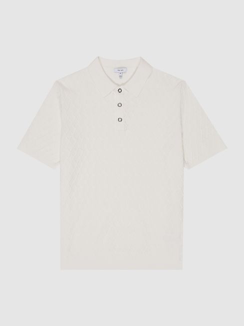 Dollar Textured Diamond Stitch Polo T-Shirt