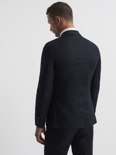 Kin Single Breasted Linen Slim Fit Blazer