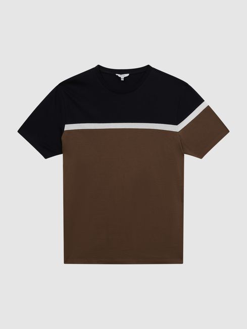 Piet Mercerised Colourblock T-Shirt