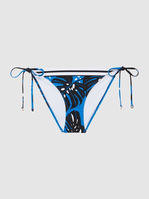 Callie Printed Tie Side Bikini Bottoms