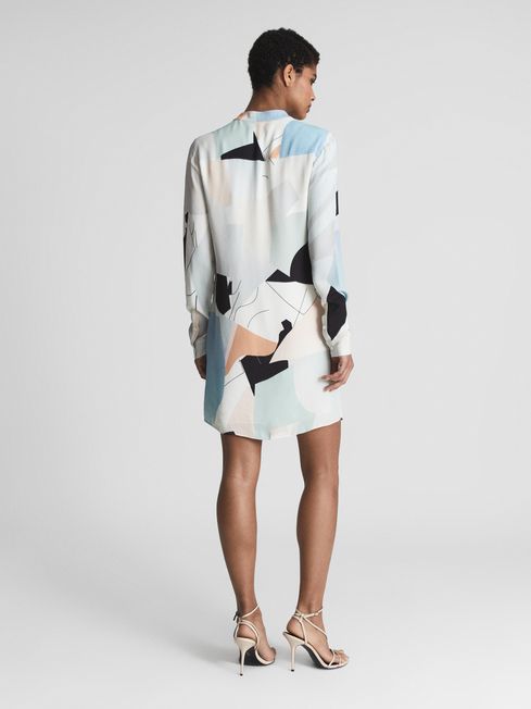 Rosa Abstract Print Mini Dress