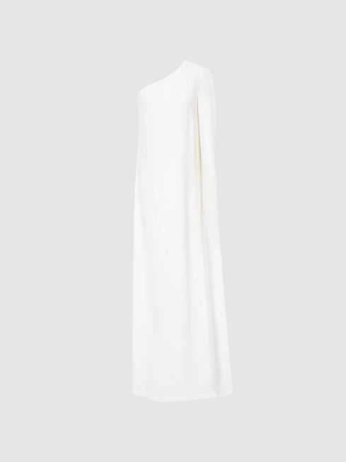 Nina Cape One Shoulder Maxi Dress