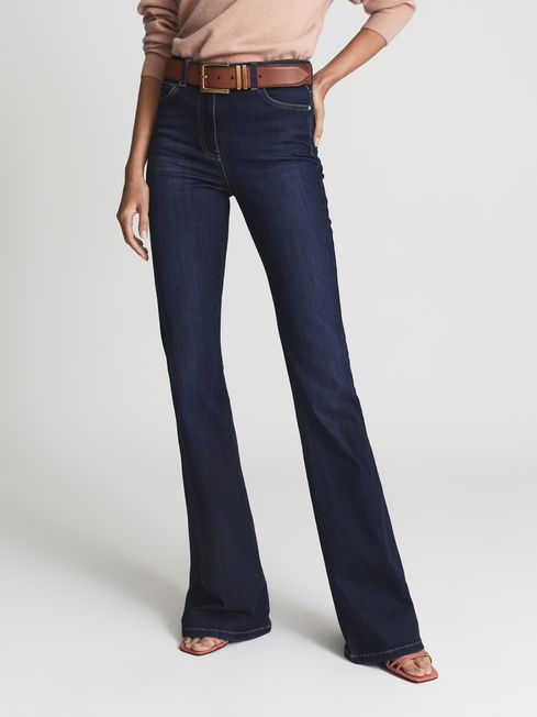 Beau High Rise Skinny Flared Jeans