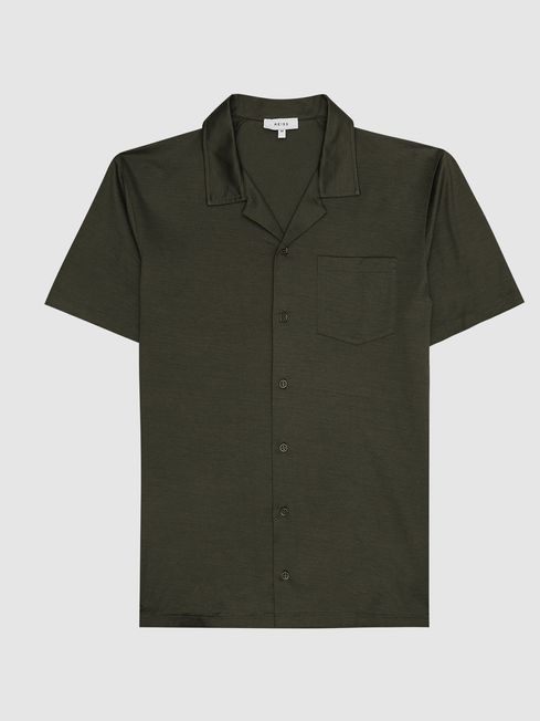 Caspa Mercerised Cotton Jersey Shirt