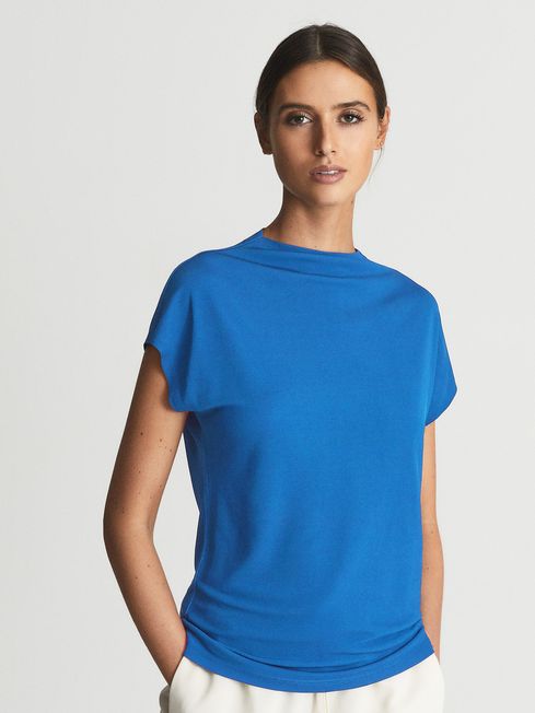 Poppy High Neck Jersey Top