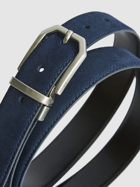 Aldwych Reversible Leather & Suede Belt