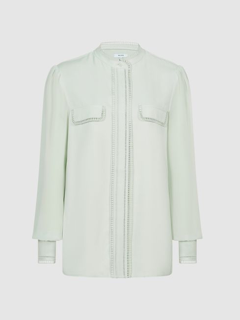 Felicia Ladder Trim Detail Blouse