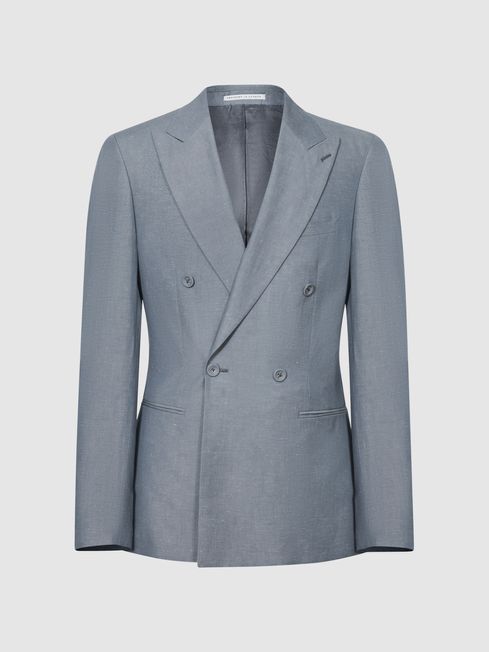 Tone Double Breasted Linen Blazer