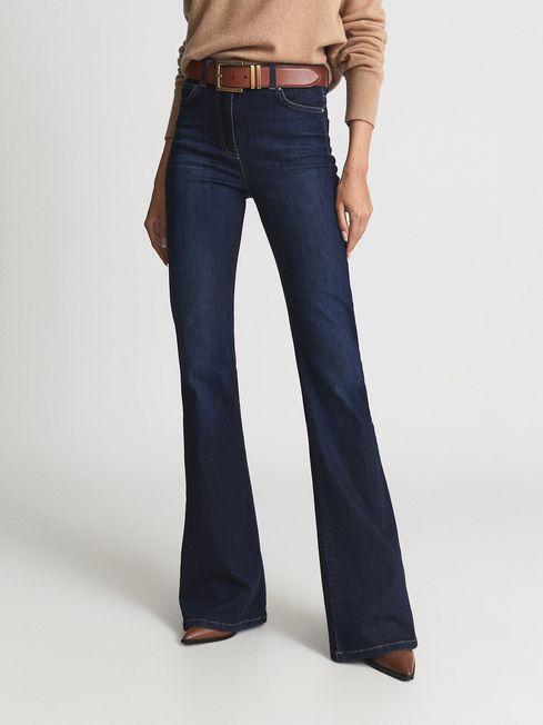 Beau High Rise Skinny Flared Jeans