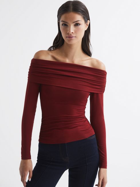 Hudson Off-Shoulder Long Sleeve Top