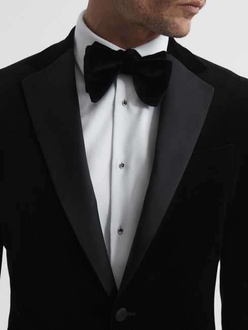 Ace Single Breasted Velvet Blazer