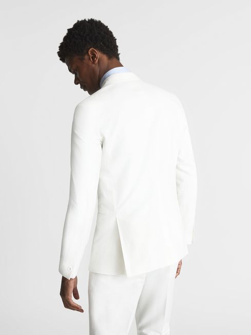 Tone Double Breasted Linen Blazer