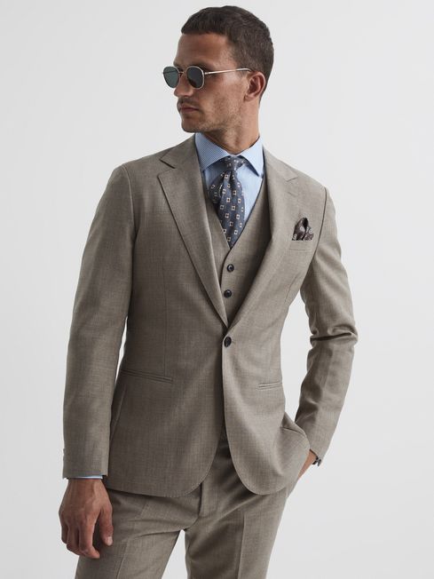 Rope Single Breasted Textured Blazer
