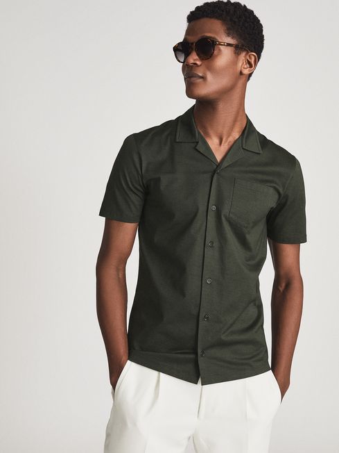 Caspa Mercerised Cotton Jersey Shirt