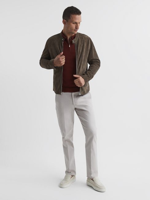 Maxwell Merino Zip Neck Polo T-Shirt