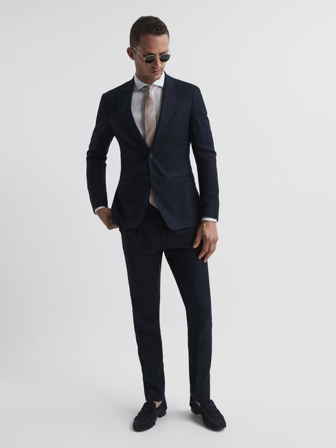 Kin Single Breasted Linen Blazer