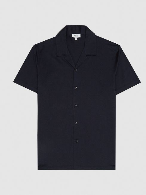 Caspa Mercerised Cotton Jersey Shirt