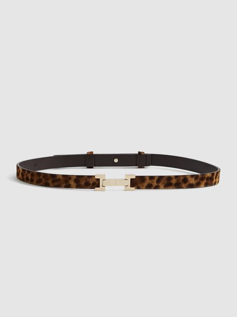 Hayley Leather Square Hinge Waist Belt