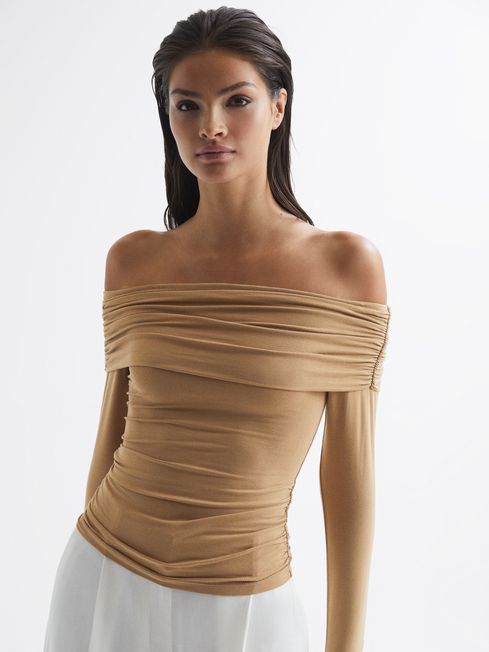 Hudson Off-Shoulder Long Sleeve Top