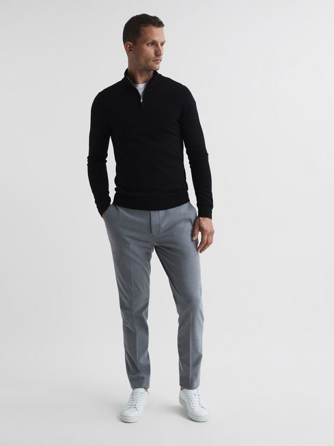 Blackhall Merino Wool Zip Neck Jumper