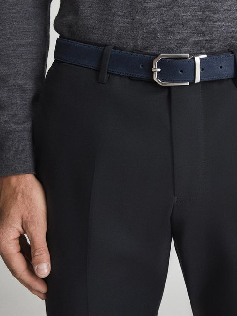 Aldwych Reversible Leather & Suede Belt