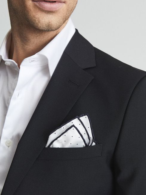 Liam Polka Dot Silk Pocket Square