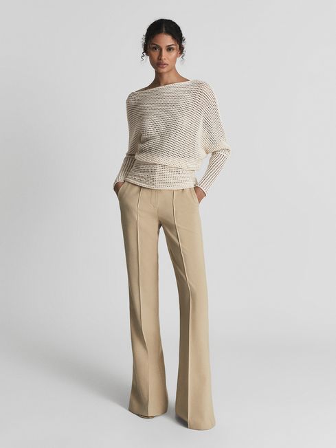 Lulu Open Knit Drape Top