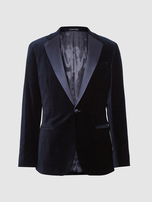 Ace Single Breasted Velvet Blazer