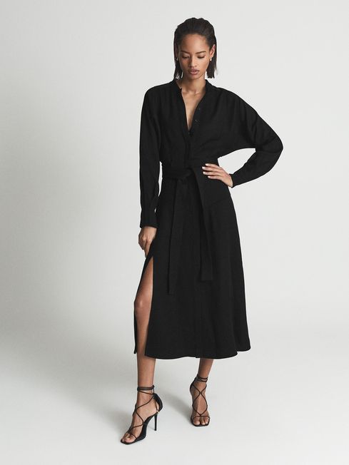 Darcy Belted Midi Shirt Dress