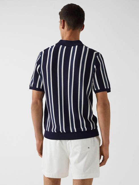 Byron - Che Striped Half Zip Polo T-Shirt