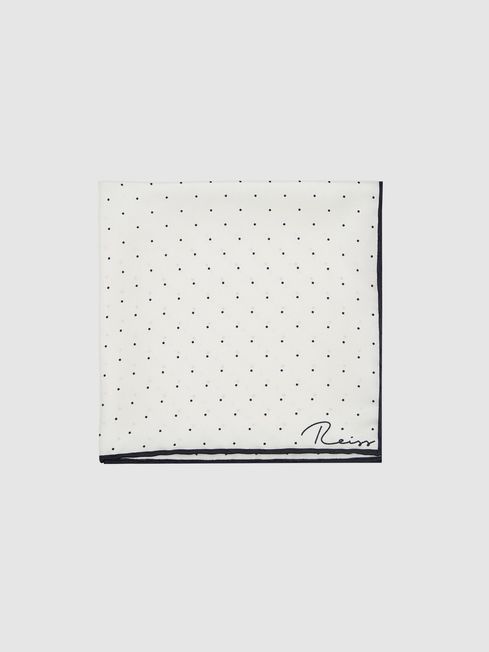 Liam Polka Dot Silk Pocket Square
