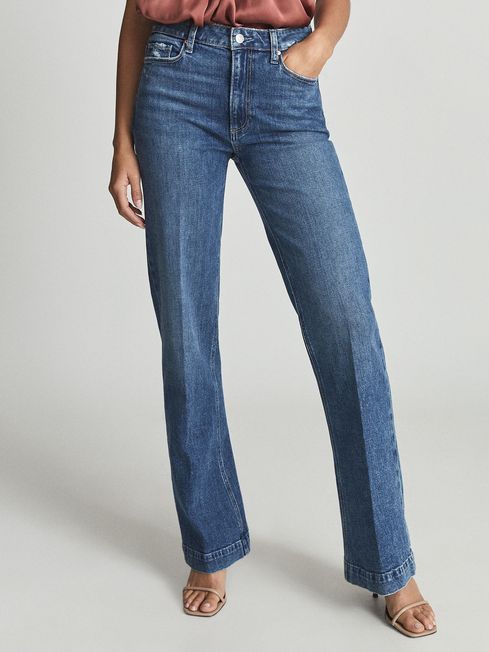 Leenah Paige High Rise Flared Jeans