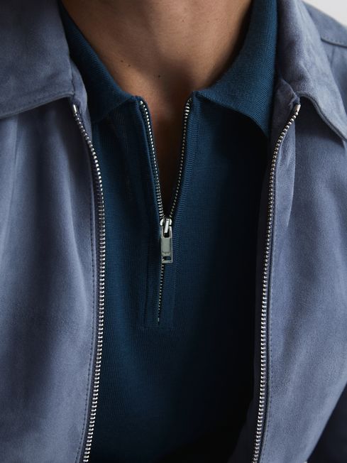 Maxwell Merino Zip Neck Polo T-Shirt
