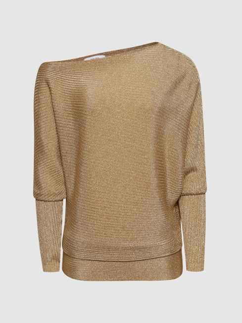 Louisa Asymmetric Drape Knitted Top