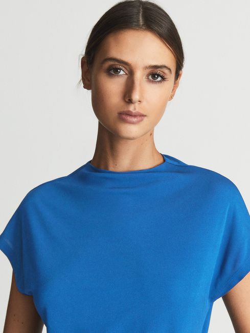 Poppy High Neck Jersey Top
