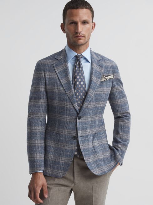 Bloomsbury Wool-Silk Blend Slim Fit Blazer
